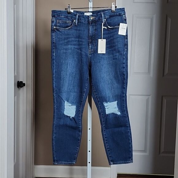 1073 NWT GOOD AMERICAN WAIST CROP SIZE 15 - Picture 3 of 7